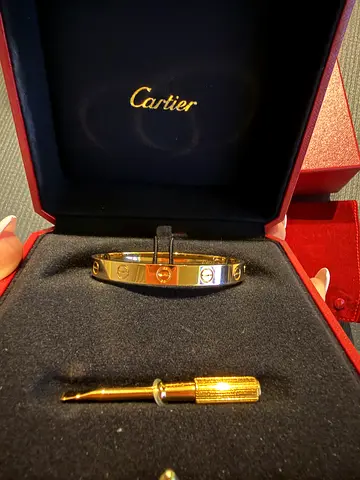 Authentic Cartier Love Bracelet Classic 18K Yellow Gold with Screwdriver