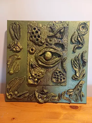 Abstract 3D Eye Texture Wall Art