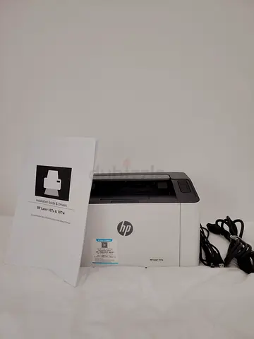 HP Laser 107a Compact Monochrome Printer with Cables and Manual100% Full Original Toner Delivery