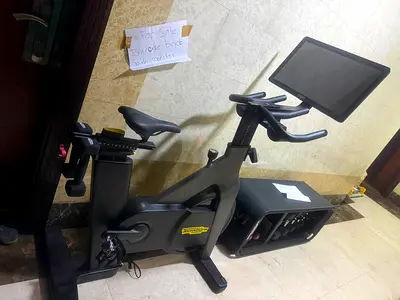 Fitness Bike and Dumbels Set