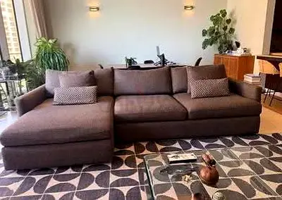 Cratebarrel lounge deep L shape sofa
