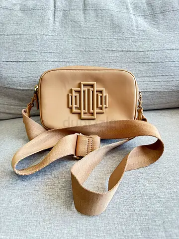 Zara Beige Crossbody Camera Bag with Adjustable Strap