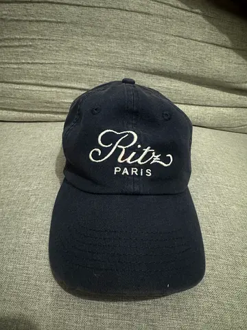 Navy Rits Paris Embroidered Baseball Cap - Good Condition