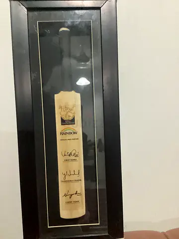 Official Cricket Bat Signed by Virat Kohli, Yuzvendra Chahal  Umesh Yadav – Limited Collectible