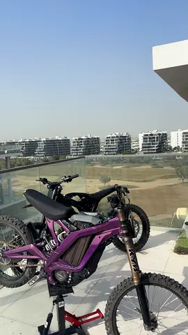 Surron lbx 25 with ultra bee brakes and its powder coated purple