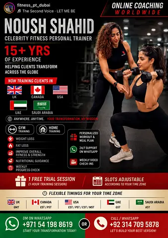 Female Certified Trainer Dubai