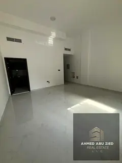 Brand-new studio, spacious, separate kitchen, flexible payments, landlord maintenance, near Ajman Co