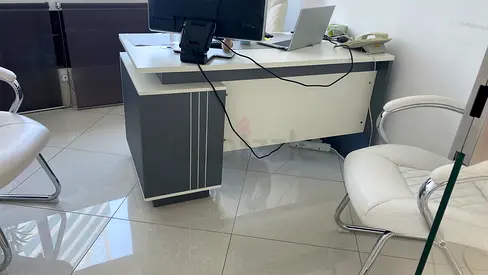 Office Desk with Chairs - Good Condition
