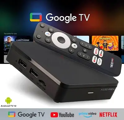 Google TV Box with Remote - Streaming Media Player (New)