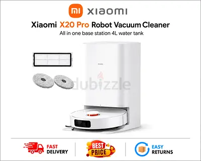Xiaomi X20 Pro Robot Vacuum Cleaner - Excellent Condition, Complete Accessories - Free Delivery