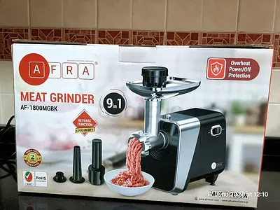 AFRA 9-in-1 Electric Meat Grinder AF-1800MGBK - Like New,