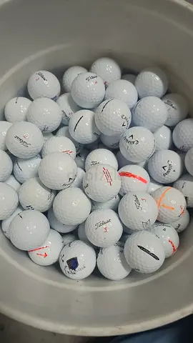Used mixed set of golf balls — bucket of 40+ best for playing