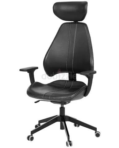 IKEA GRUPPSPEL gaming chair, Ergonomic Black Chair with Headrest - Adjustable, Excellent Condition