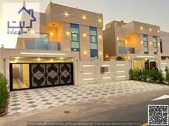 For rent: Al Yasmin Ajman, first occupancy, ready to move in, 5 rooms (two floors and a roof) at a g