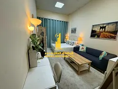 Luxurious studio apartment with a separate kitchen and open view, fully furnished ✨ Ajman, Al Rawd