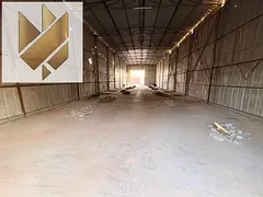 Yard with Enclosed Warehouse for Rent in Al Saja’a