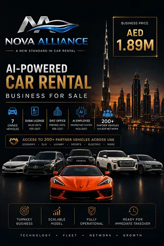 AI-Powered Car Rental Business | 7 Cars | Dubai