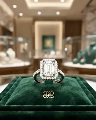 Diamond Ring | 3.01ct  0.82ct | 18K White Gold | IGI Certified