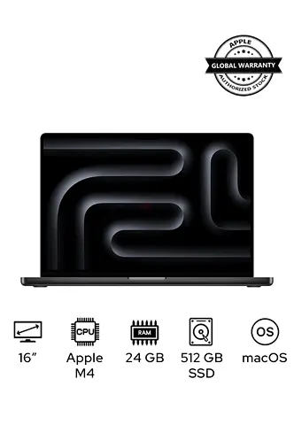 MacBook Pro MX2X3 Liquid XDR Retina 16-Inch Display, M4 Pro Chip 14-Core CPU 20-Core GPU Processor