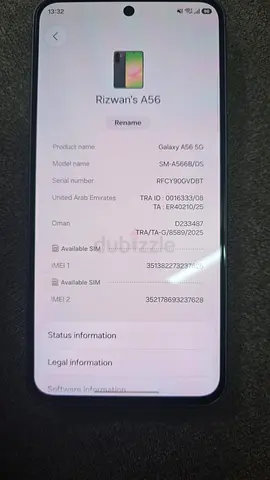 Samsung A56