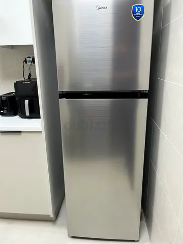 Midea Stainless Steel  Refrigerator - Excellent Condition