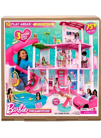 Barbie Dreamhouse 3-Story Spiral Slide Playset