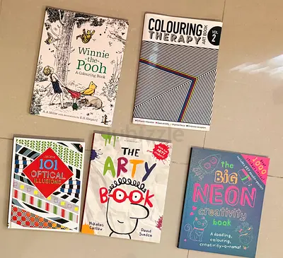 Set of 5 brand new colouring/ art books AED 50