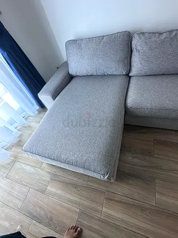 Ikea kivik L shape sofa Gray Excellent Condition