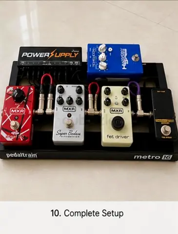 Complete Guitar Pedalboard Bundle – Pedaltrain Metro 16 + MXR + TC Helicon