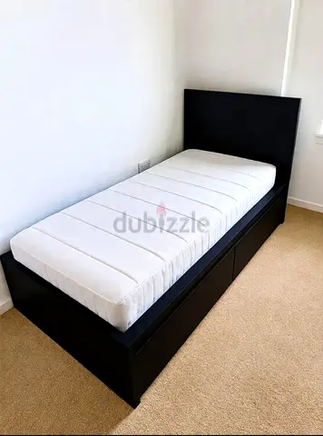 IKEA MALM Single Bed + Mattress