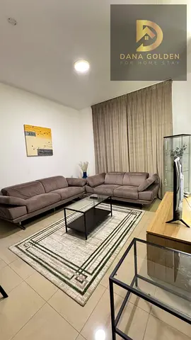 Available from today: a one-bedroom apartment with a living room, bathroom, and balcony in Al Majaz 3, opposite Al Safiya Park.