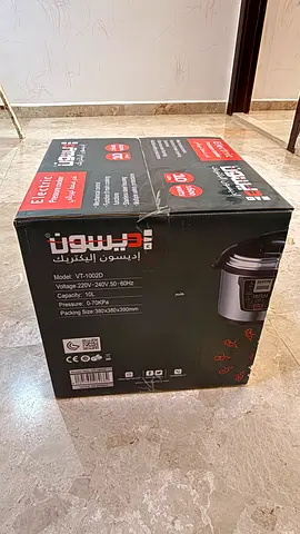 EDISON electric pressure cooker, 10L and 1600W, completely brand‑new and never opened
