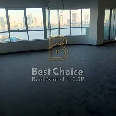 Luxury Office for Rent in Al Majaz 3 Sharjah | Premium Tower | 2,691 Sq Ft | Stunning Waterfront View | Prime Location | AED 140K Yearly | 4 Cheques
