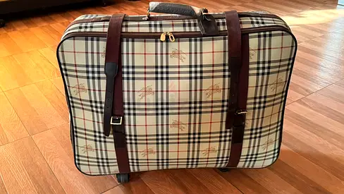 Vintage Burberry Nova Check Suitcase