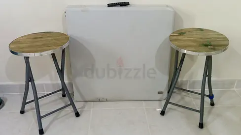 Picnic indoor outdoor compact foldable table set chair
