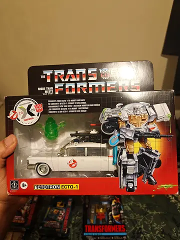 Transformers x Ghostbusters Ectotron Ecto-1 Collectible Toy (New in Box)