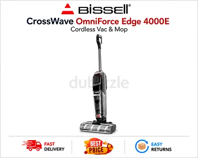 BISSELL CrossWave OmniForce 4000E Cordless Vacuum Cleaner - Excellent Condition Complete Accessories
