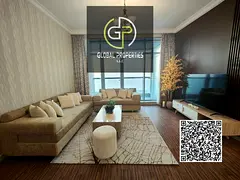 Luxury Furnished 2BR with Full Sea View | Ajman Corniche Residence