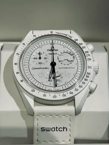 Swatch moonphase white