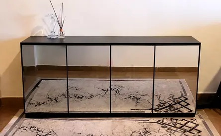 Modern Mirrored Sideboard with Storage – Excellent Condition