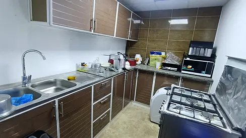 Aluminum kitchen cabinets along with basin..... hardly used one month only 1200