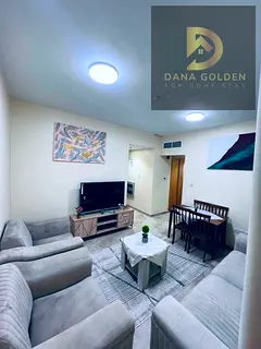 One bedroom and living room for monthly rent, first occupancy, with internet, in Al Qasimia area, Sh