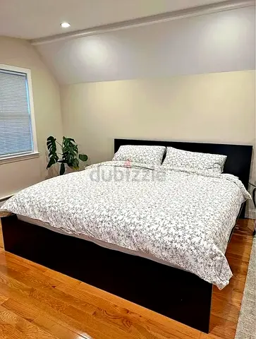 IKEA MALM Queen Size Bed + 2 Storage Drawers + Mattress