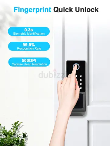 A-Link Smart Door Lock | IP65 Waterproof Rustproof Fingerprint Lock | Remote Control via TTLock