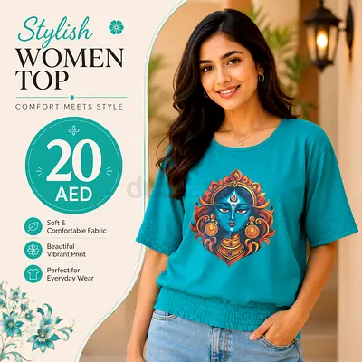 Stylish Womens Casual Printed Top