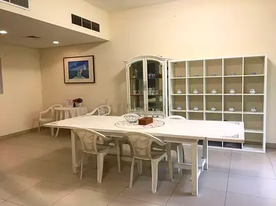 dining table with cabinets