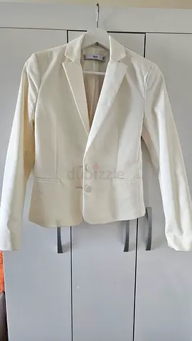 Cream womens blazer, size small - new