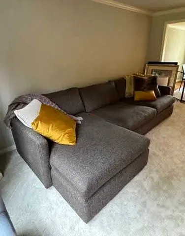 Cratebarrel lounge deep L shape sofa