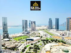 🌊 Spacious 3BHK | Full Sea View | 1 Month Free | Balcony | Free Gym &amp; Pool | Family Building
