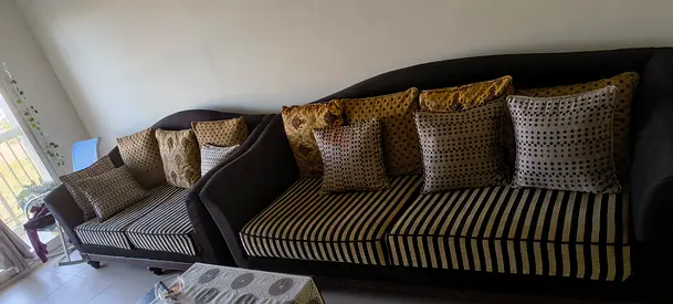 Homebox wooden sofaset- 7 seater